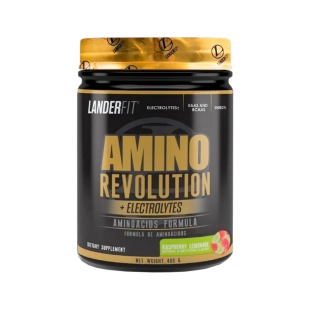 WHEY AMINO LANDERFIT REVOLUTION ELECTROLYTE RASP LEMONADE 480G