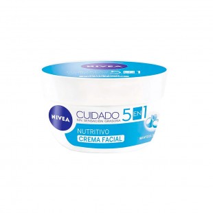 CREME FACIAL NIVEA CUIDADO NUTRITIVO 5EM1 100GR