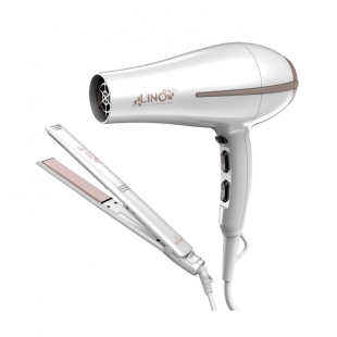 KIT SECADOR + PRANCHA GAMA ELEGANCE LINO 220V 2200W 900/7151