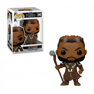 BONECO POP MARVEL BLACK PANTHER WAKANDA FOREVER M'BAKU 1098