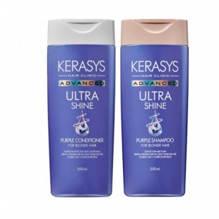 KIT KERASYS ADVANCED COLOR PROTEC SHAMPOO+COND 400ML+ULTRA SHINE 200ML