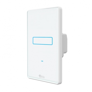 INTERRUPTOR SMART 4LIFE  FL801-1 TOUCH COM 1 INTERRUPTOR WITHE BIVOLT