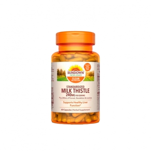 VITAMINA SUNDOWN STANDARDIZED MILK THISTLE 240MG 60 COMP