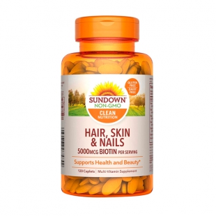 VITAMINA HAIR,SKIN NAIL SUNDOWN 5000MCG 120 COMPRIMIDOS