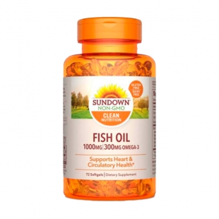 VITAMINA FISH OIL SUNDOWN 1000MG 300MG 72 COMPRIMIDOS