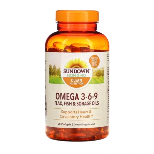 VITAMINA OMEGA 3-6-9 FLAX FISH BORAGE OILS 200 COMPRIMIDOS