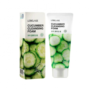 SABONETE LIMPADOR FACIAL LEBELAGE CUCUMBER CLEASING FOAM PEPINO