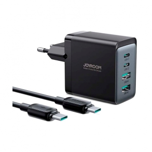 CARREGADOR JOYROOM TCG02 67W USB-C TYPE-C 1.20MT PRETO