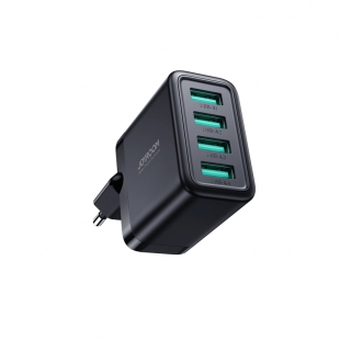 FONTE JOYROOM JR-TCN03EU 4-USB 4.8A PRETO