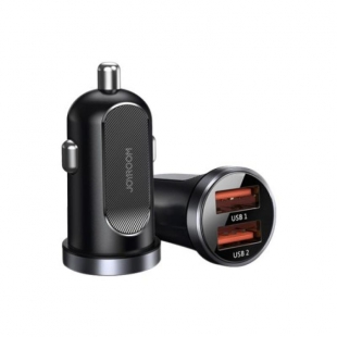 FONTE JOYROOM VEIC MINI C-A09 2USB 3.0 PRETO