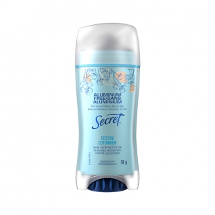 DESODORANTE SECRET STICK ALUMINUM FREE COTTON FEM 68G