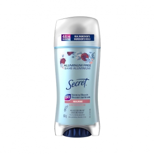 DESODORANTE SECRET STICK ALUMINUM FREE REAL ROSE FEM 68G