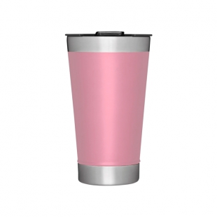 COPO TÉRMICO THE STAY CHILL BEER PINTS ROSA 502ML COM TAMPA E ABRIDOR