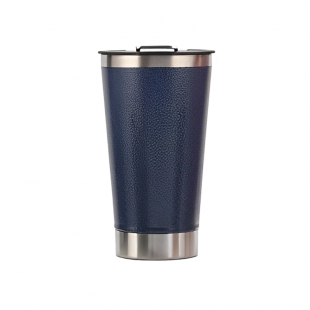 COPO TÉRMICO THE STAY CHILL BEER PINTS AZUL MARINHO 502ML COM TAMPA E ABRIDOR