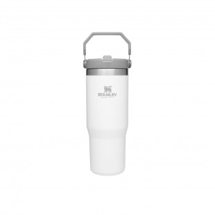 GARRAFA TERMICA STANLEY CLASSIC FLIP STRAW TUMBLER BRANCO 887ML COM ALÇA