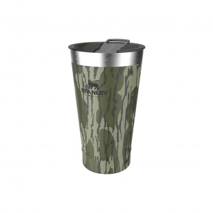 COPO TERMICO STANLEY CLASSIC BEER PINT CAMUFLADO 473 C/ TAMPA E ABRIDOR