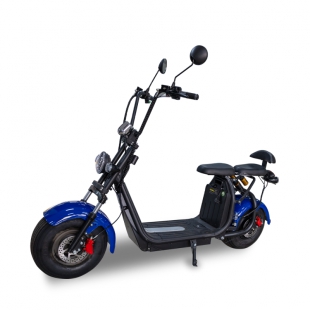 MOTO ELETRICA HARLEY GHIS AZUL 2000W 60V 20A F/CHARGER 1 BATERIA