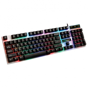 TECLADO USB SATELLITE AK-862 LIGHT RAINBOW ESPANHOL