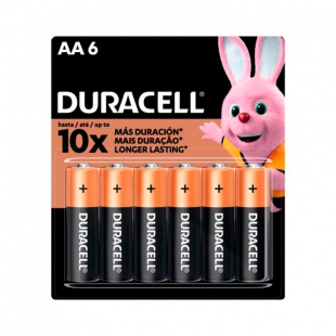 PILHA ALCALINA DURACELL AA/6 1,5V