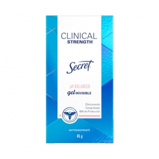 DESODORANTE SECRET STICK PH BALANCED GEL INVISIBLE FEM 45G