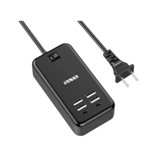 CARREGADOR MULTIFUNCIONAL SATELITTE A-R23U PRETO 6 PORTS
