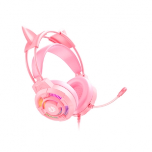 FONE C/ MICROFONE BATXELLENT H81 PINK BAT GAMING RGB