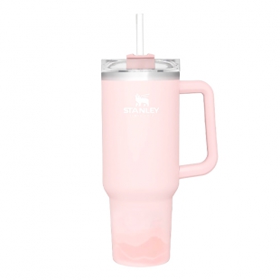 GARRAFA TERMICA STANLEY TRAVEL QUENCHER ROSA 1.18L C/TAMPA E CANUDO