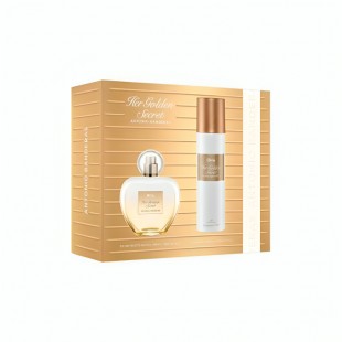 ANTONIO BANDERAS HER GOLDEN SECRET KIT FEM 80ML EDT+DEO 150ML