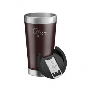 COPO TERMICO GHIS MARRON 473ML COM TAMPA E ABRIDOR