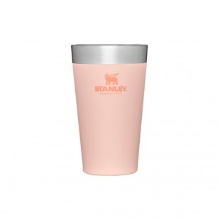 COPO TERMICO STANLEY ADVENTURE BEER PINT ROSA 473ML SEM TAMPA