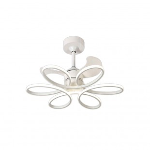 VENTILADOR DE TETO SATELLITE COM LUSTRE A-FAN8201 WHITE 4700LM BIVOLT