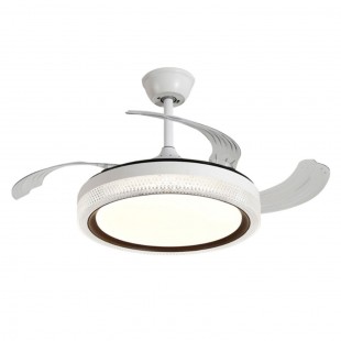 VENTILADOR DE TETO SATELLITE COM LUSTRE A-FAN802 WHITE 3000LM BIVOLT