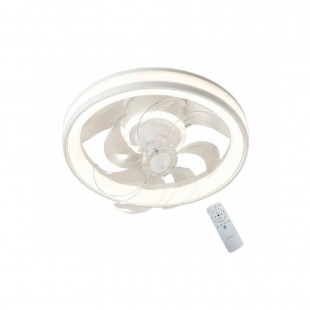 VENTILADOR DE TETO SATELLITE COM LUSTRE A-FAN703 WITHE 1400LM BIVOLT