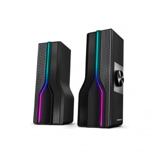 SPEAKER SATELLITE GAMER AS-92002 RGB PRETO 2.0 USB