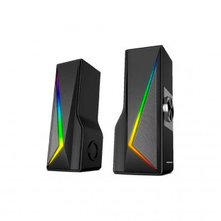 SPEAKER SATELLITE AS-92003 RGB PRETO 2.0 BT