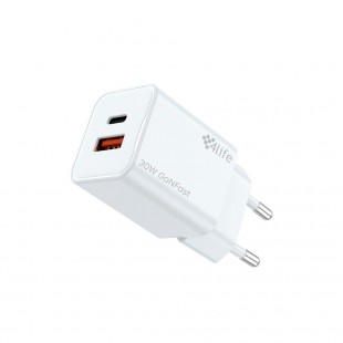 FONTE 4LIFE FL8230ACGW TYPE-C/USB 30W BRANCO