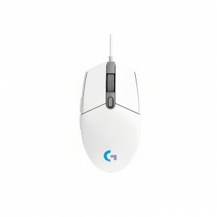 MOUSE USB LOGITECH G203 RGB 910-005791 BRANCO