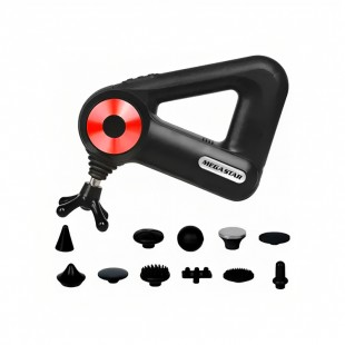 MASSAGEADOR MEGA STAR FMA10R PRETO/VERMELHO BIVOLT