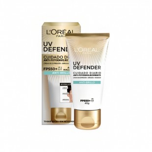 CREME LOREAL UV DEFENDER CUIDADO DIARIO FPS50+ ANTI BRILLO