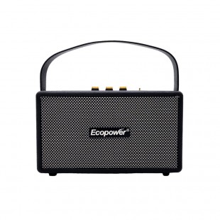 CAIXA DE SOM ECOPOWER EP-2226 PRETO BT/CONTROL/FM/TF/USB