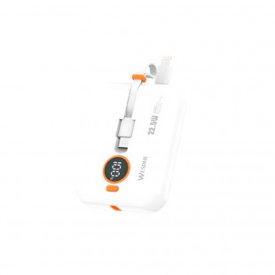 CARREGADOR EXTERNO WESDAR S508 BRANCO 10000MAH