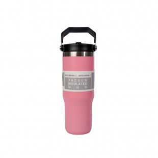 GARRAFA TERMICA STRAW WATER BOTTLE ROSA CLARO 887ML