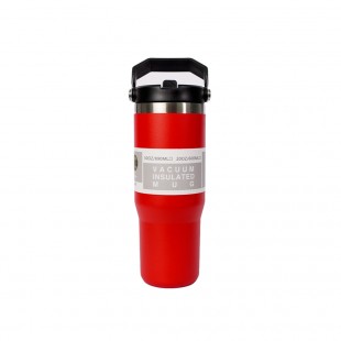 GARRAFA TÉRMICA STRAW WATER BOTTLE VERMELHO 887ML C/ALÇA