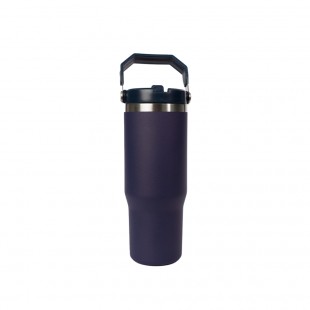GARRAFA TÉRMICA STRAW WATER BOTTLE AZUL OSCURO 887ML C/ALÇA