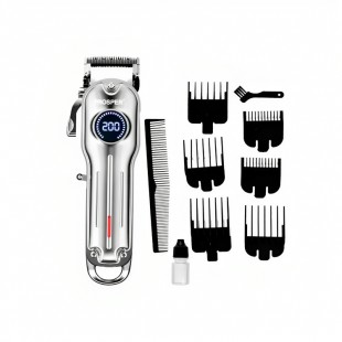 MAQUINA DE CABELO PROSPER P-1904 HAIR CLIPPER SILVER RECARREGAVEL/BIVOLT