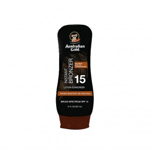 BRONZEADOR AUSTRALIAN GOLD INSTANT BRONZER LOTION SPF15 237ML