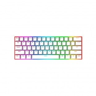 TECLADO USB GAMER REDRAGON K630W-RGB DRAGONBORN WHITE BROWN INGLES