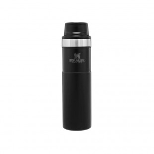 GARRAFA TÉRMICA STANLEY CLASSIC TRIGGER ACTION TRAVEL MUG CINZA 591ML