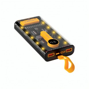 CARREGADOR PORTÁTIL SATE A-PB410005Q PRETO/AMARELO 10000MAH