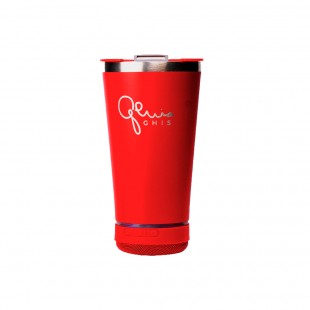 COPO TERMICO GHIS C/SPEAKER VERMELHO 473ML COM TAMPA E ABRIDOR